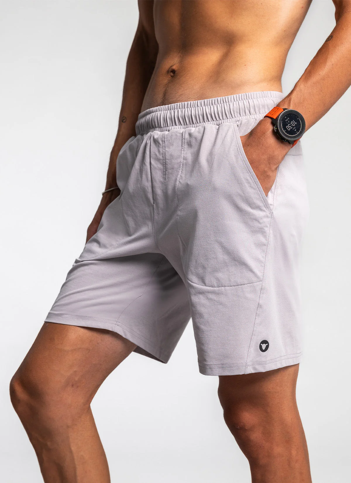 Men's Flex 9" Gym Short - Grey - Image 3