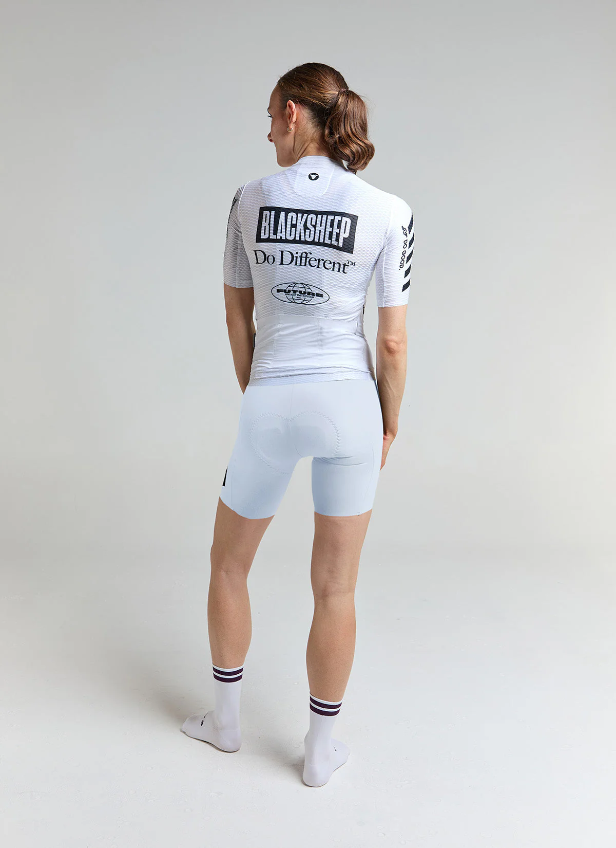 Women's Aero SS Jersey - Future Mono White - Image 3
